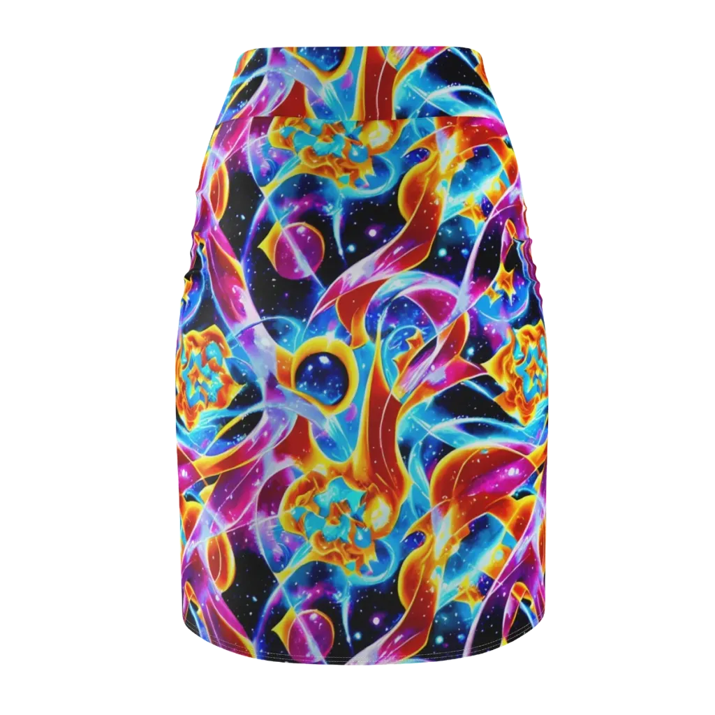 Radiant Gravity on Pencil Skirt — Back