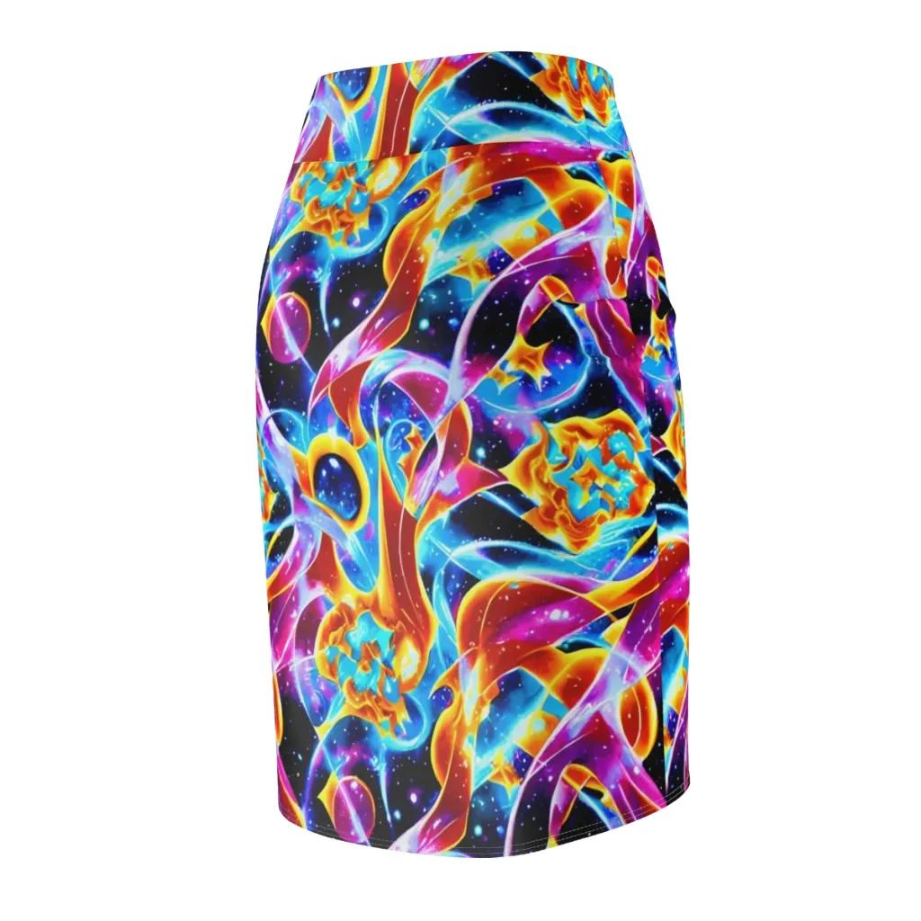 Radiant Gravity on Pencil Skirt — Back Side