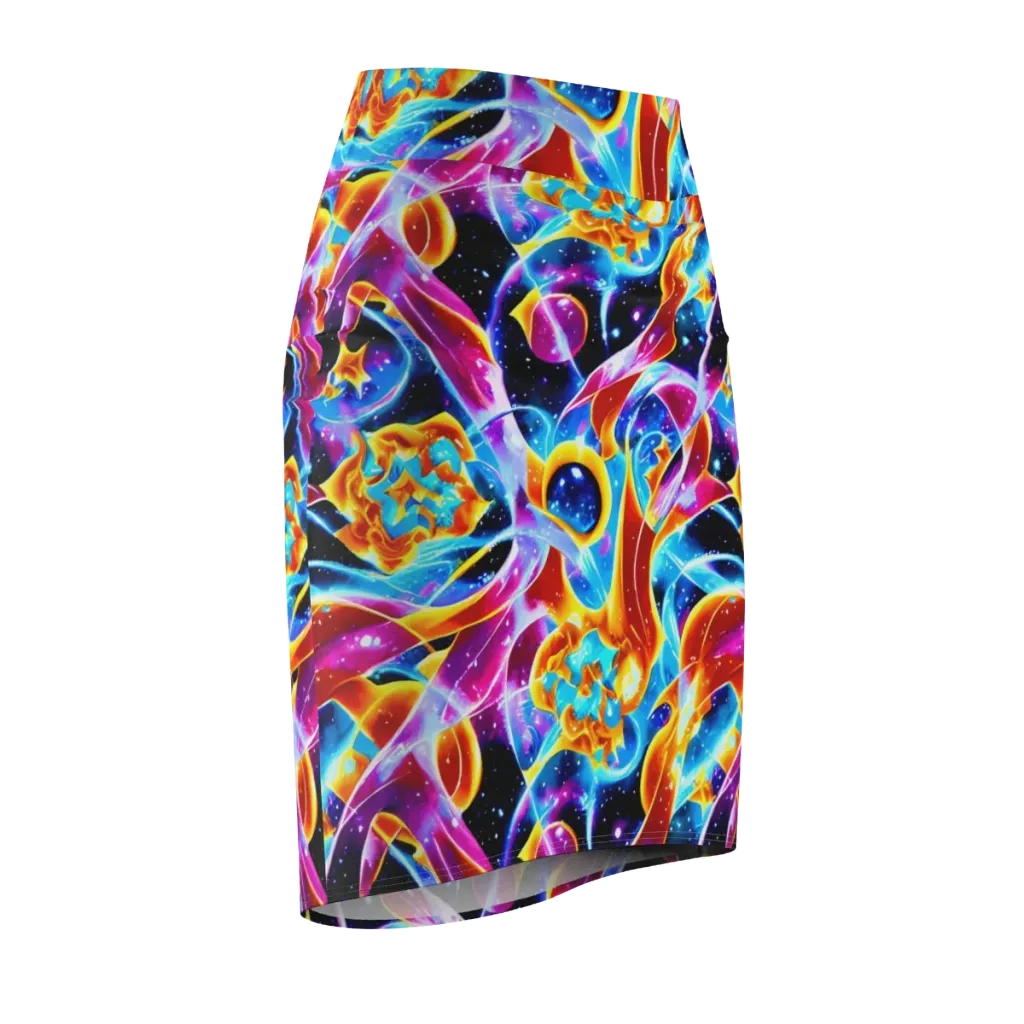 Radiant Gravity on Pencil Skirt — Front Side
