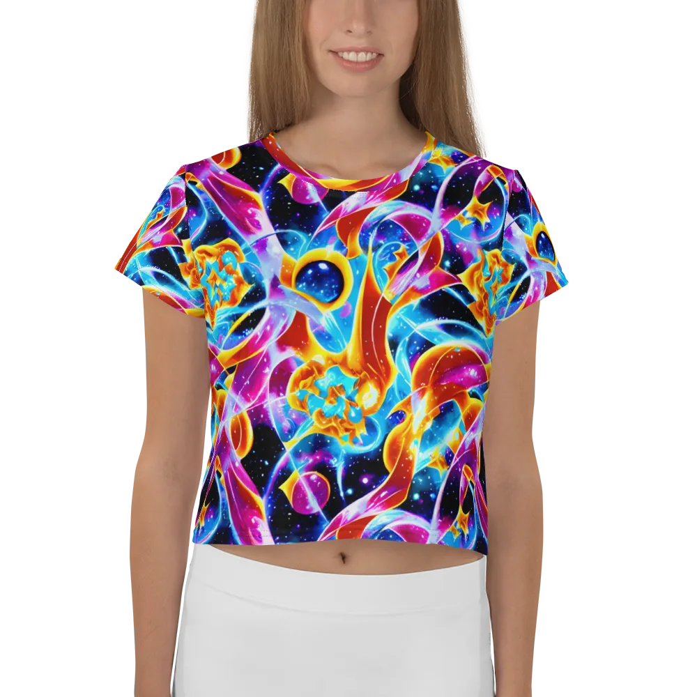 Radiant Gravity on Crop Tee — Front
