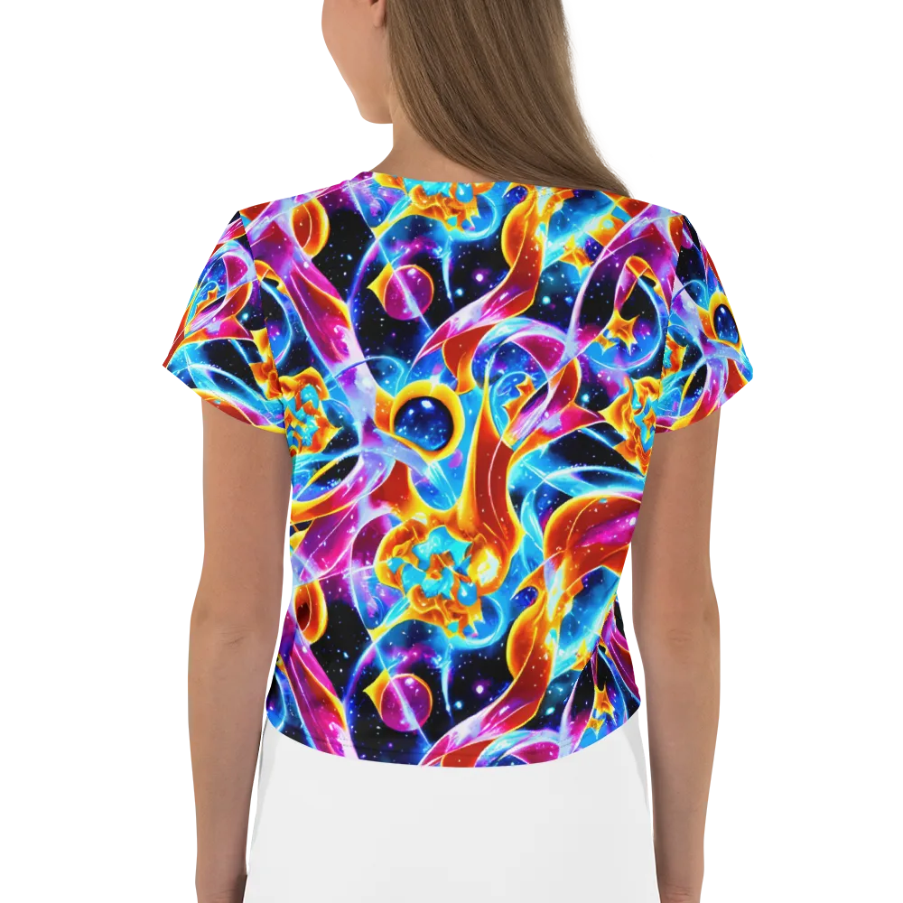 Radiant Gravity on Crop Tee — Back