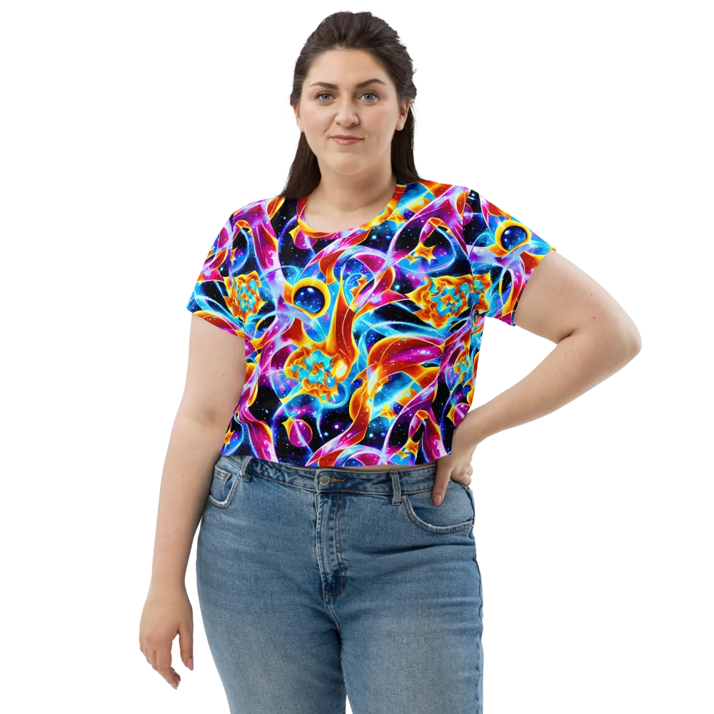 Radiant Gravity on Crop Tee — Front
