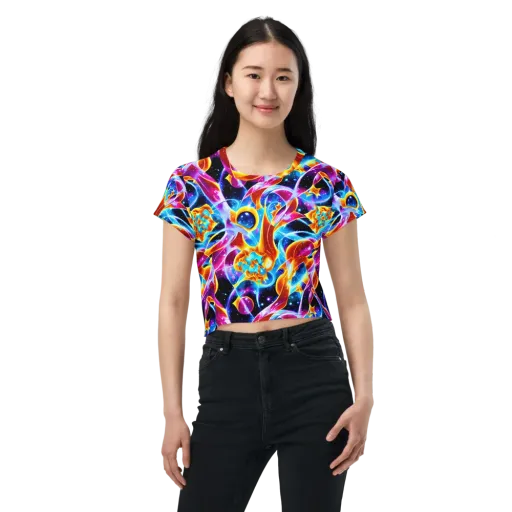 Radiant Gravity on a Crop Tee