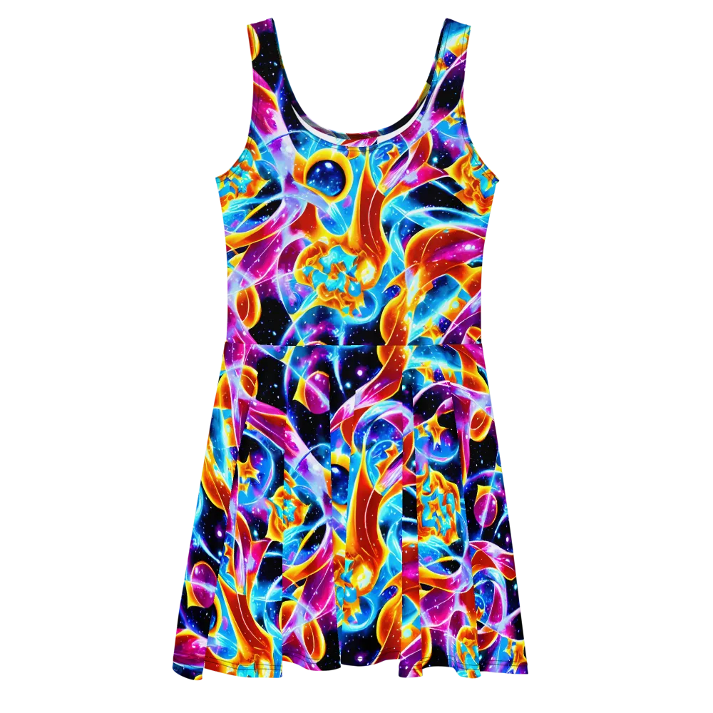 Radiant Gravity on Skater Dress — Front
