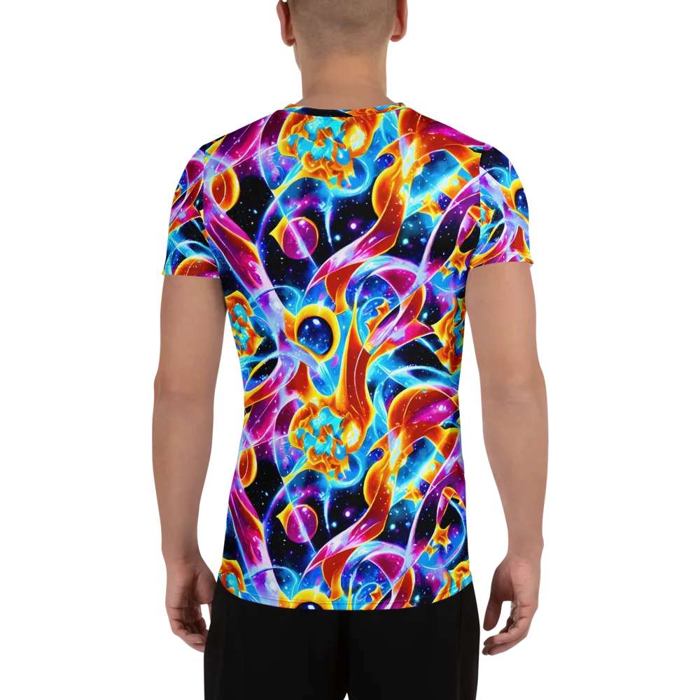 Radiant Gravity on Men's Athletic T-Shirt — Back