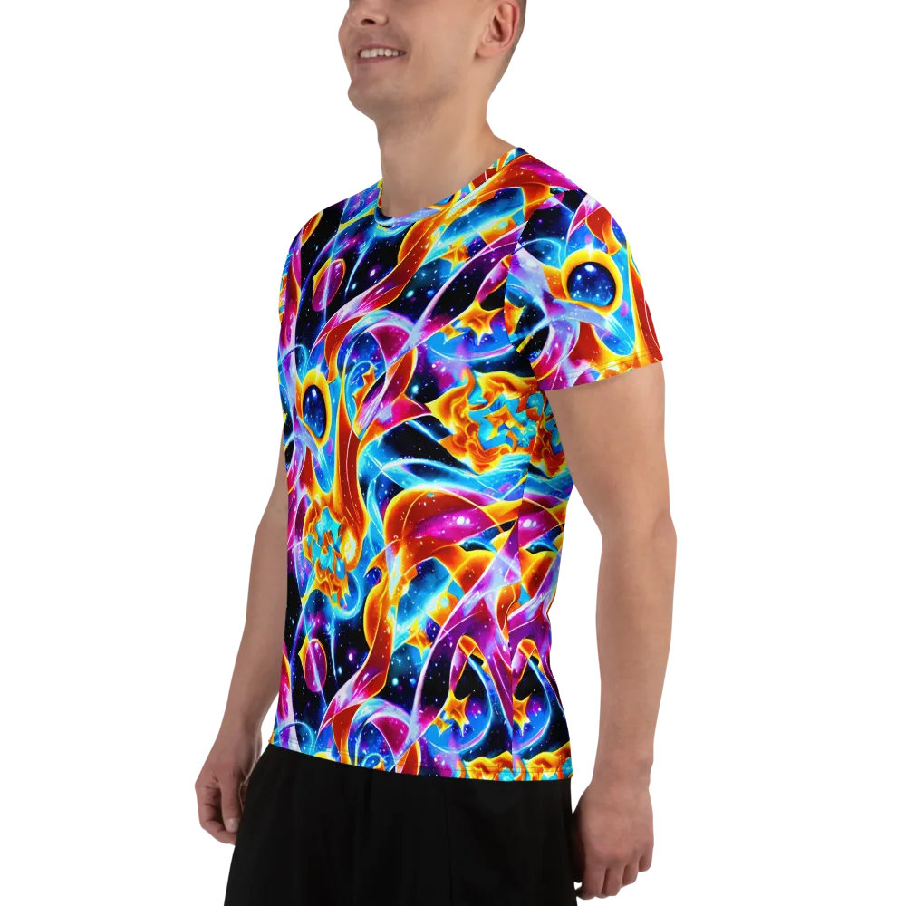 Radiant Gravity on Men's Athletic T-Shirt — Left
