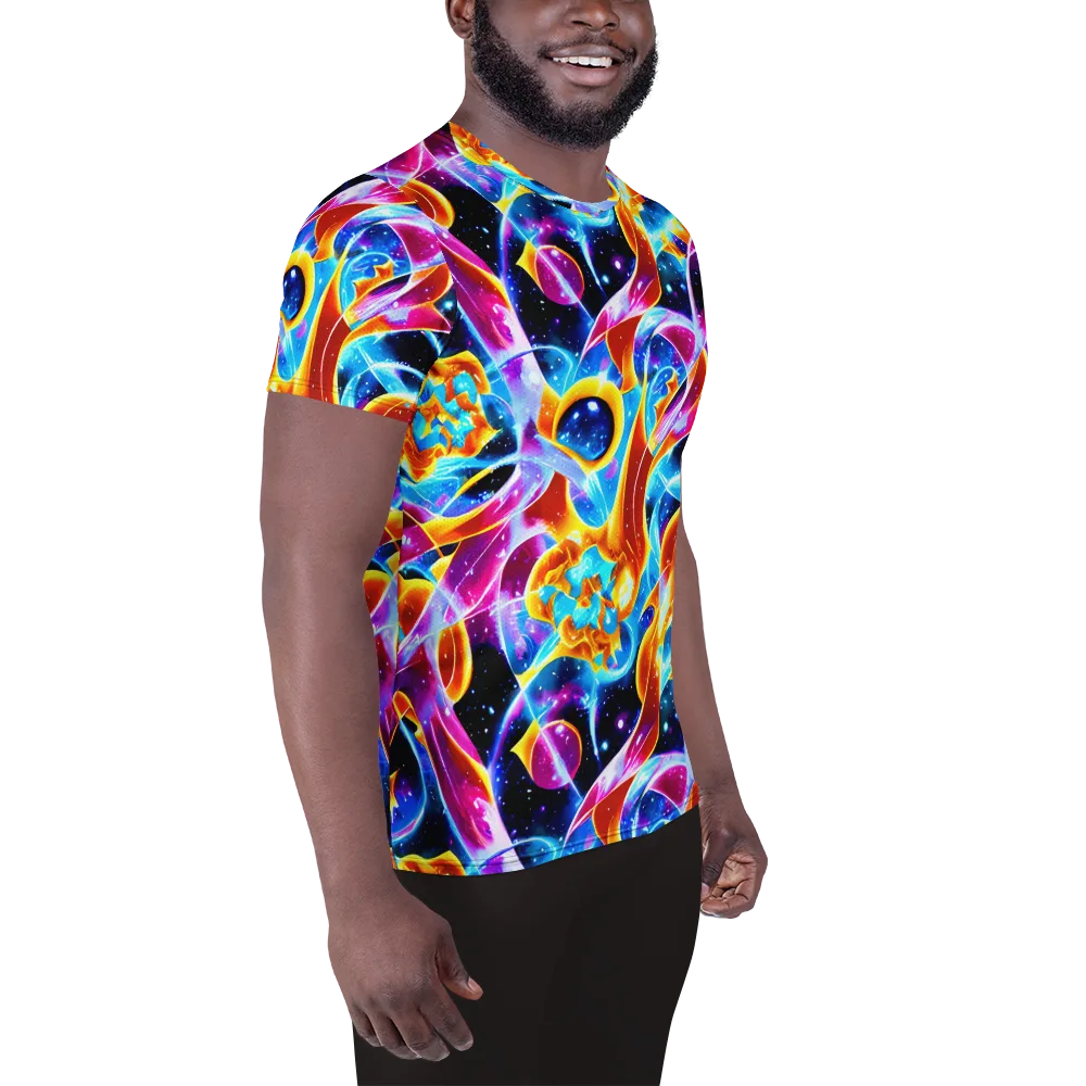 Radiant Gravity on Men's Athletic T-Shirt — Right