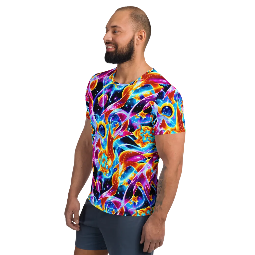 Radiant Gravity on Men's Athletic T-Shirt — Left