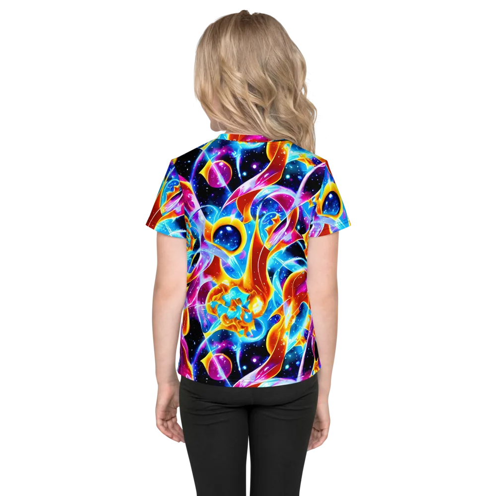Radiant Gravity on Kids Crew Neck T-Shirt — Back