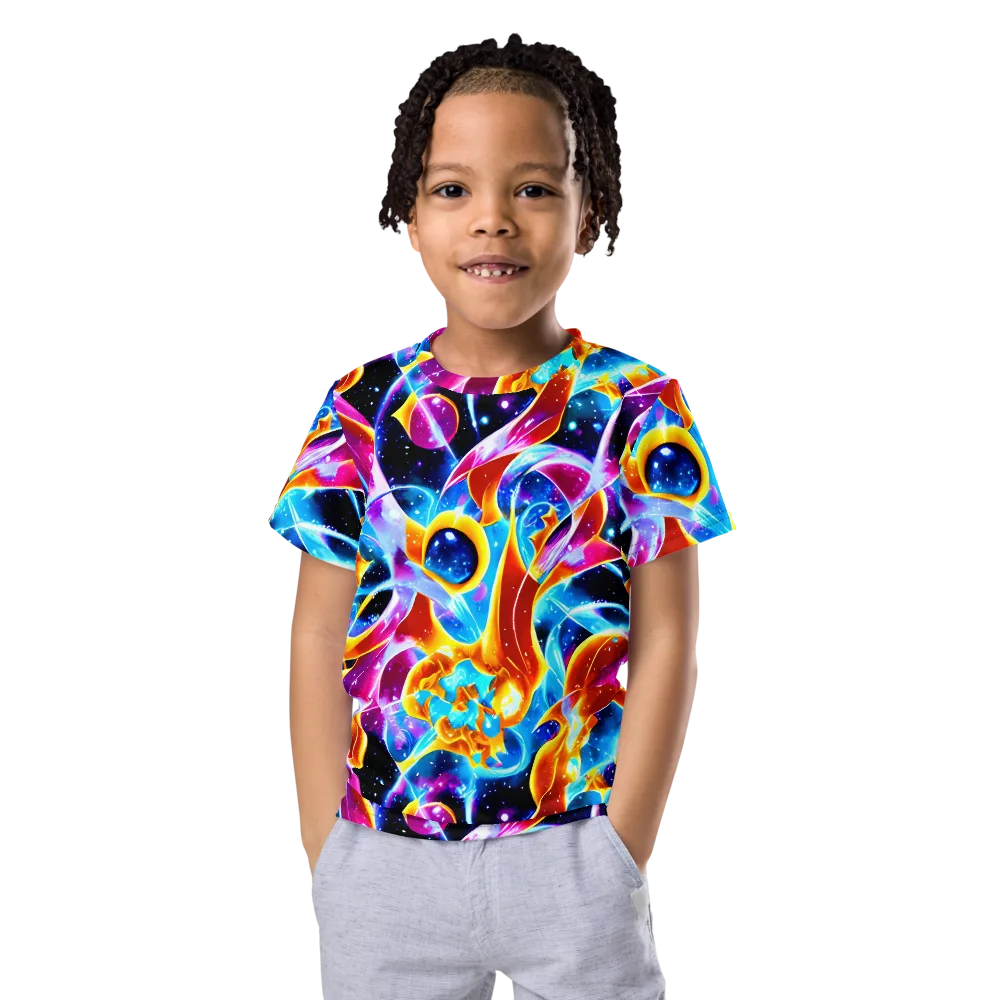 Radiant Gravity on Kids Crew Neck T-Shirt — Front