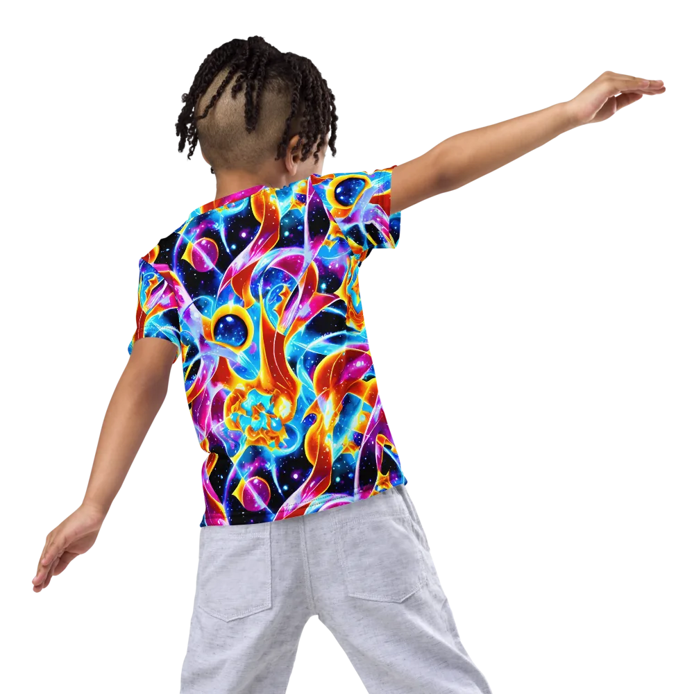 Radiant Gravity on Kids Crew Neck T-Shirt — Back