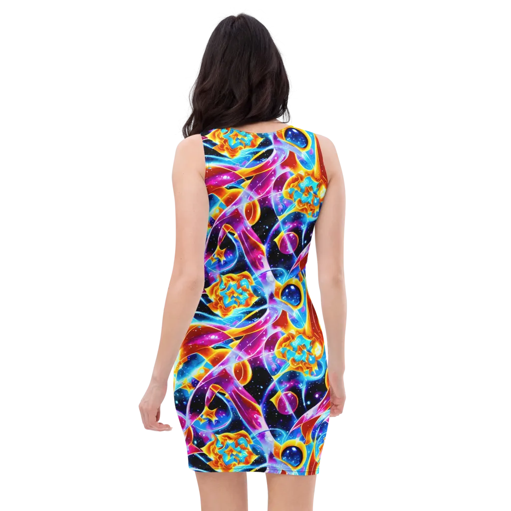 Radiant Gravity on Bodycon Dress — Back