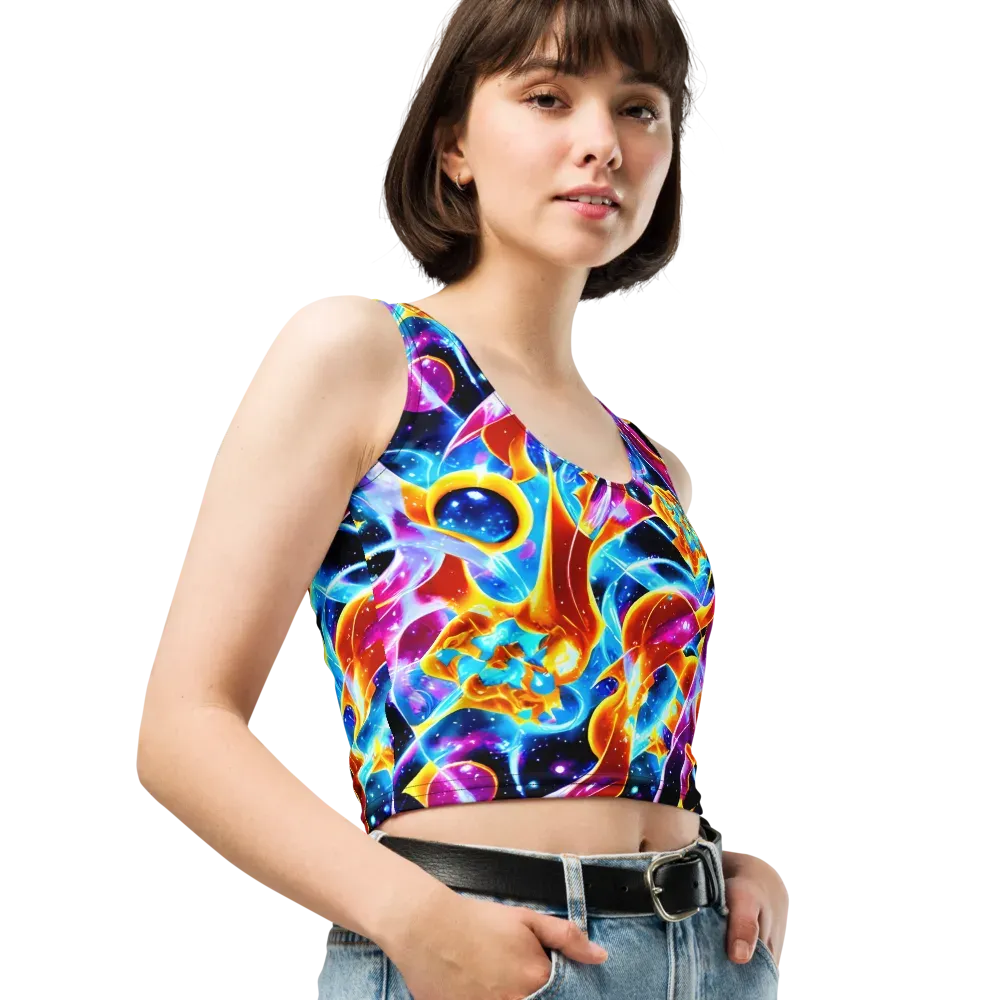 Radiant Gravity on Crop Top — Right Front