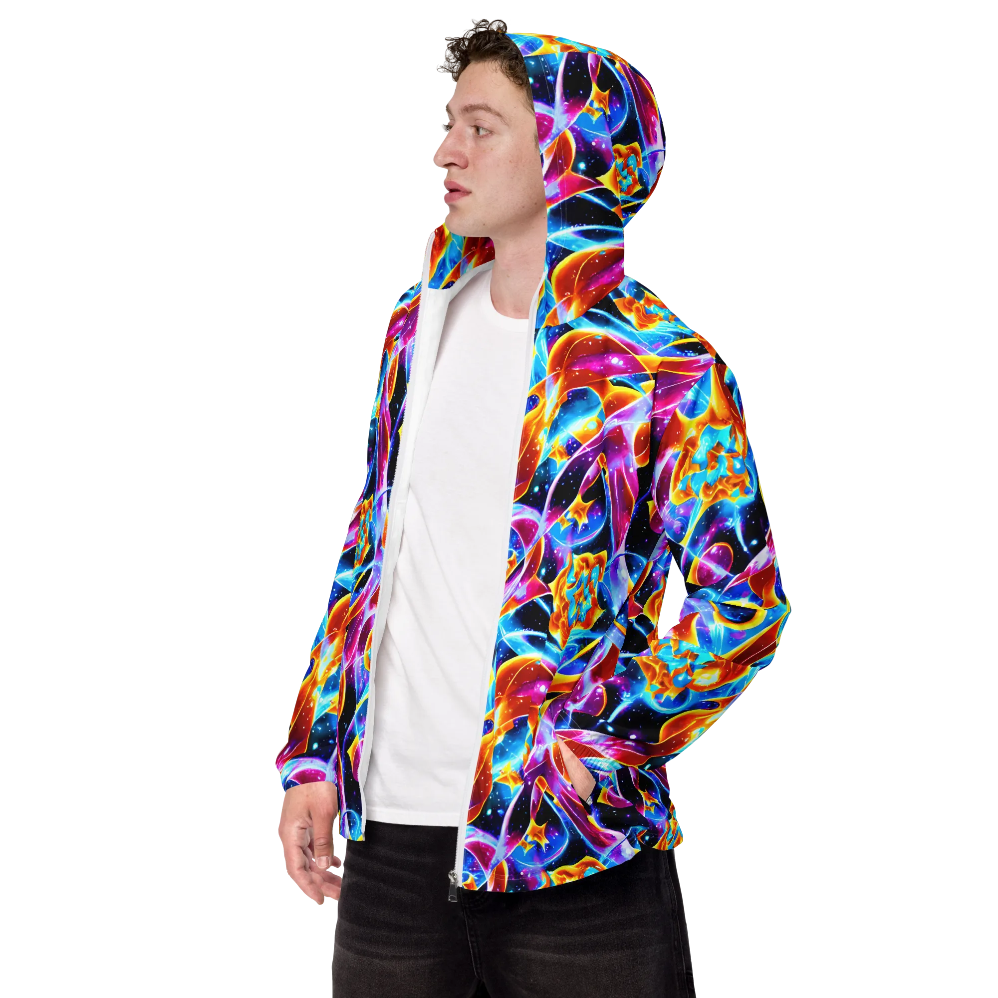 Radiant Gravity on Men's Windbreaker — Left Front