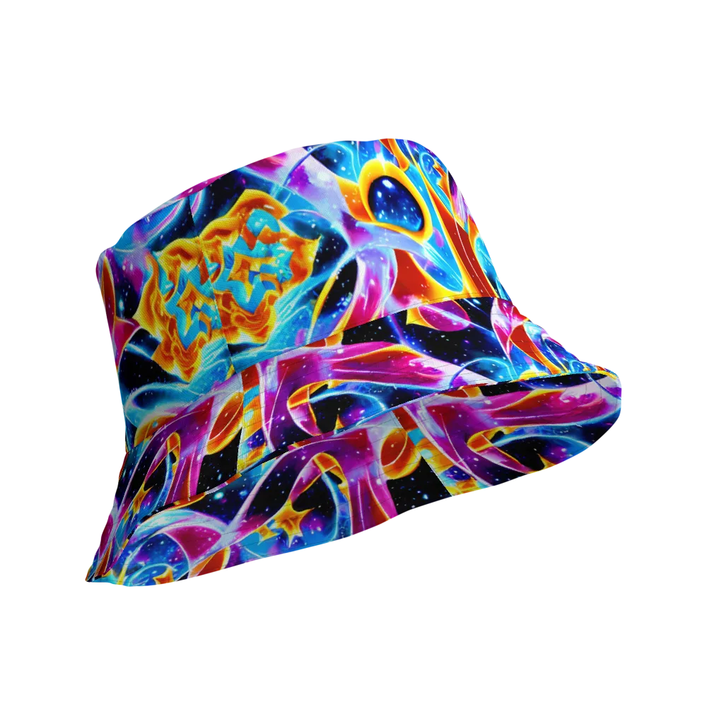 Radiant Gravity on Reversible Bucket Hat — Product details Outside