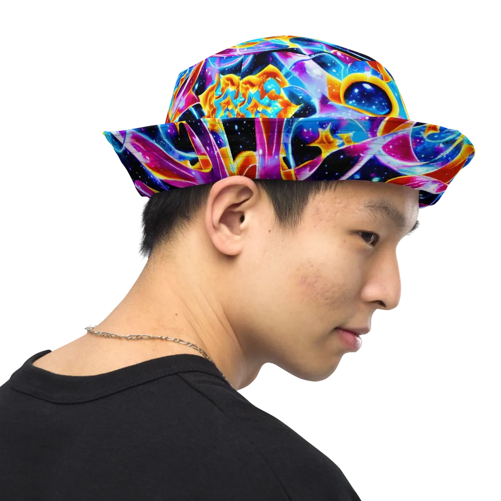 Radiant Gravity on Reversible Bucket Hat — Right Outside