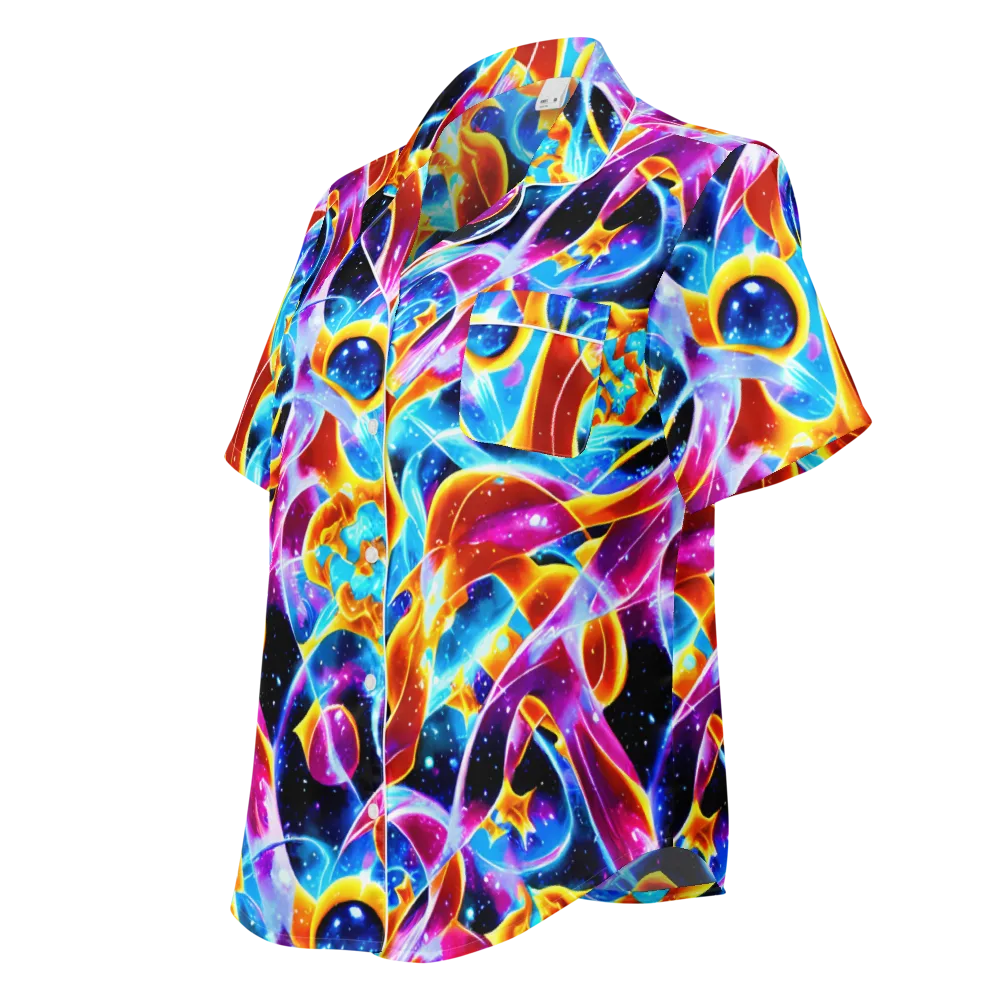 Radiant Gravity on Women's Short Sleeve Pajama Top — Left Front