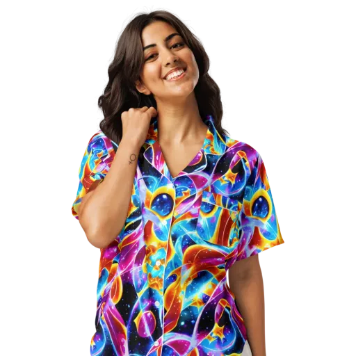 Radiant Gravity on a Women's Short Sleeve Pajama Top