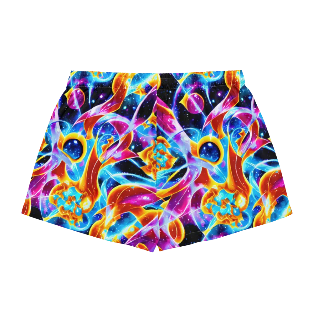 Radiant Gravity on Women's Pajama Shorts — Back