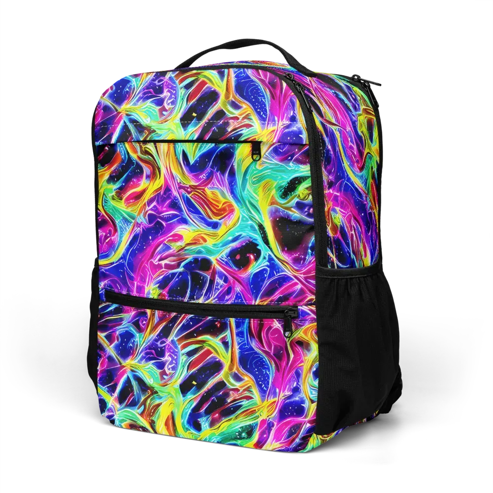 Galaxy On Fire on Utility Backpack — Left Front