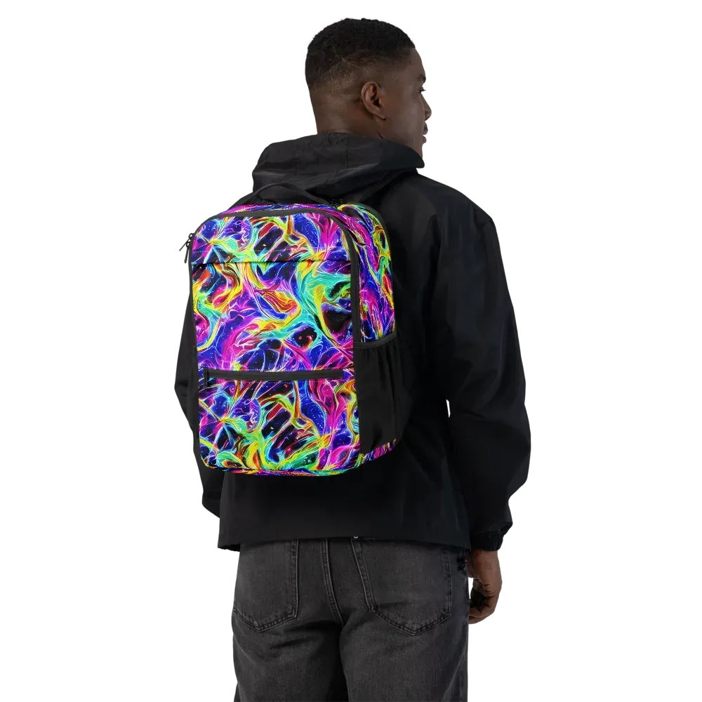 Galaxy On Fire on Utility Backpack — Back