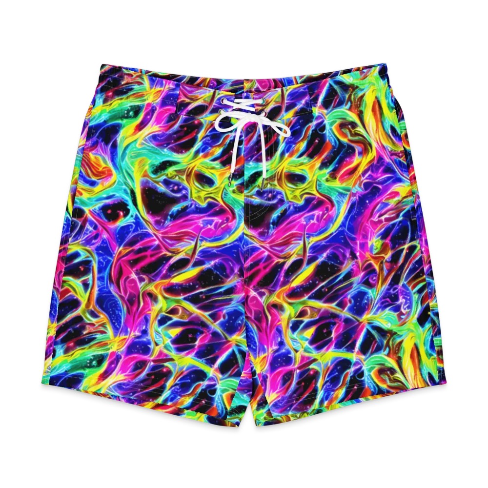 Galaxy On Fire on Men's Board Shorts — Front