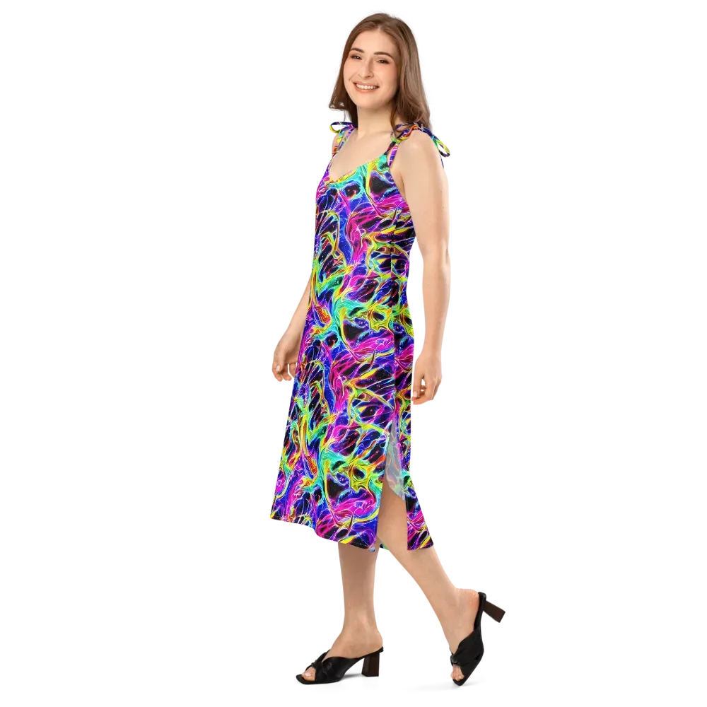 Galaxy On Fire on Slip Dress — Left Front