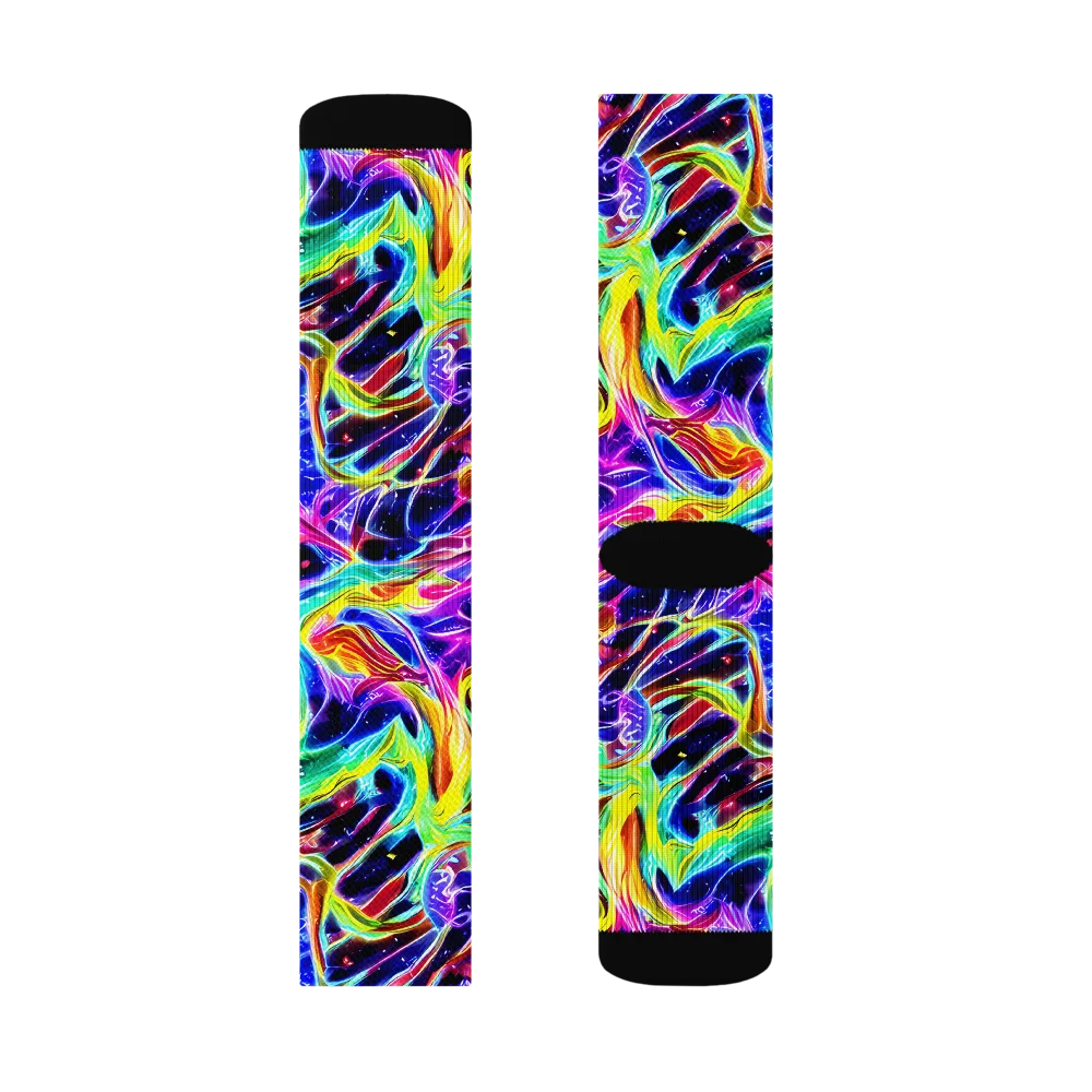 Galaxy On Fire on Socks — Right Sock
