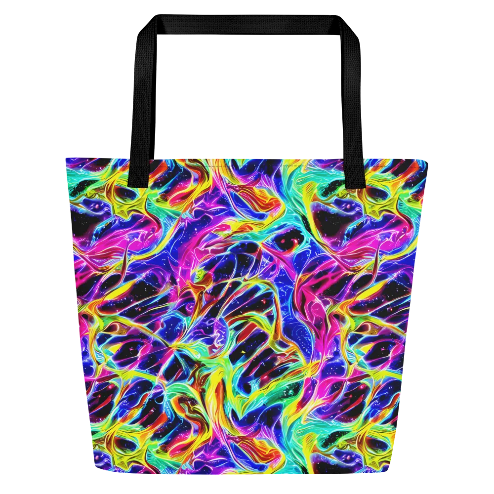 Galaxy On Fire on Large Tote Bag W/ Pocket — Front