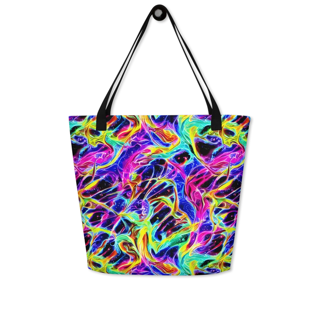 Galaxy On Fire on Large Tote Bag W/ Pocket — Front