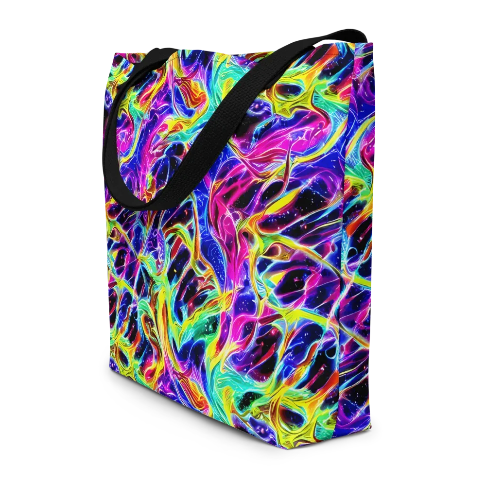 Galaxy On Fire on Large Tote Bag W/ Pocket — Front