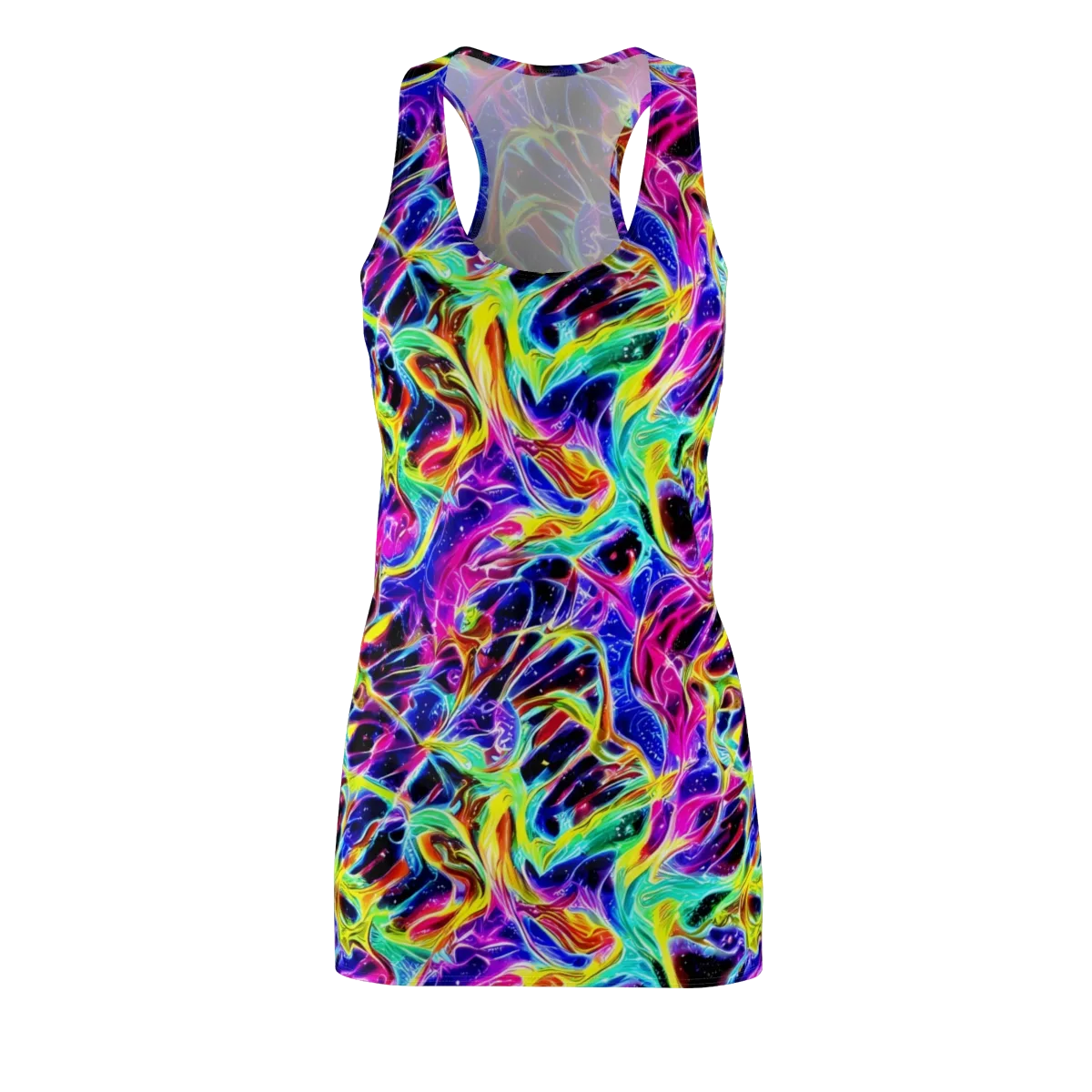 Galaxy On Fire on Racerback Dress — Front