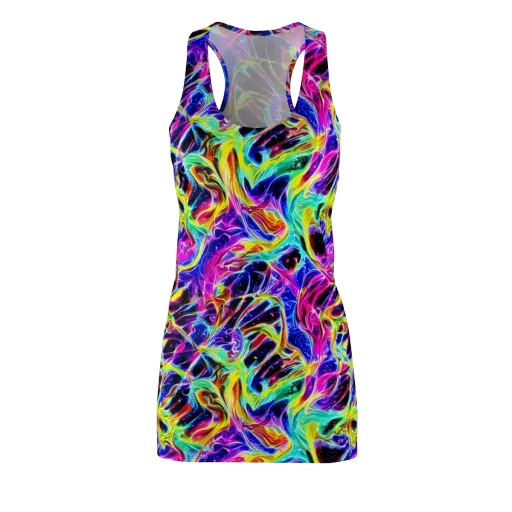 Galaxy On Fire on a Racerback Dress