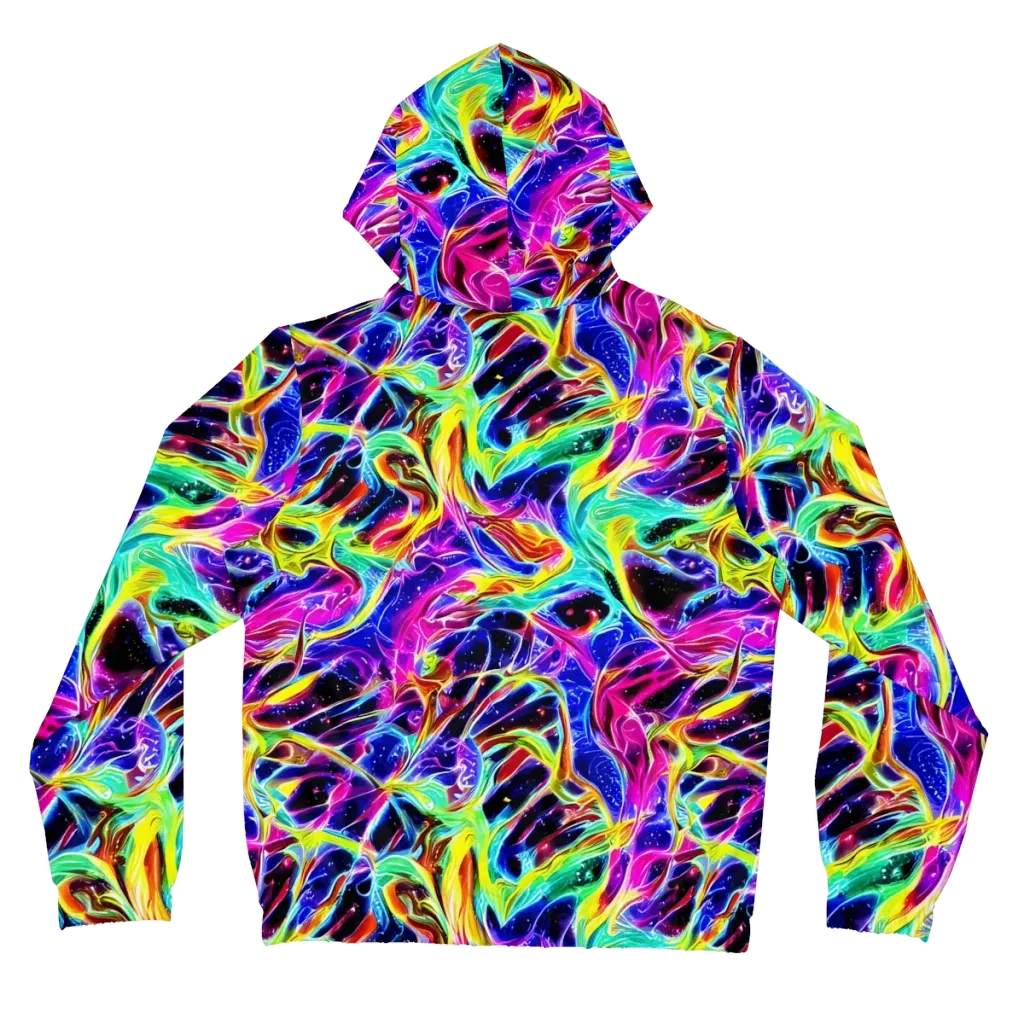 Galaxy On Fire on Women's Full-Zip Hoodie — Back