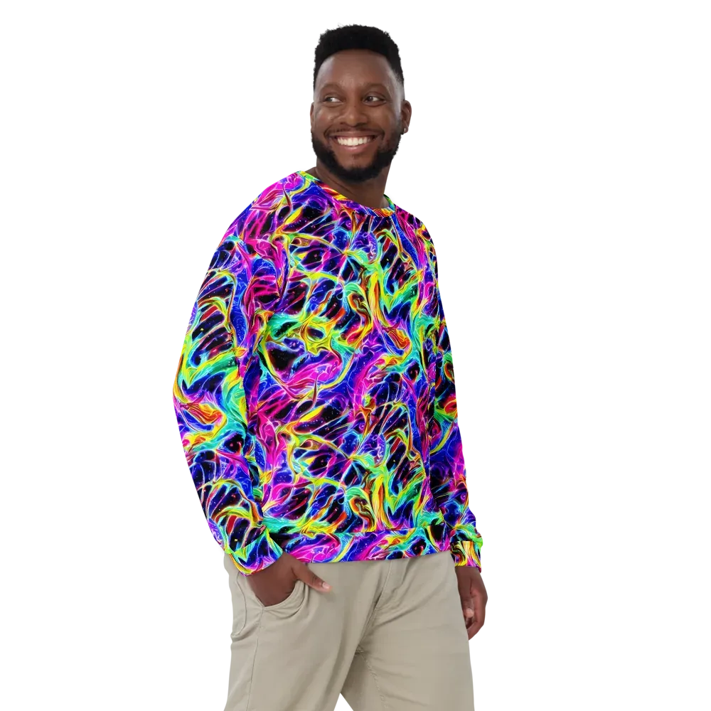 Galaxy On Fire on Sweatshirt — Front