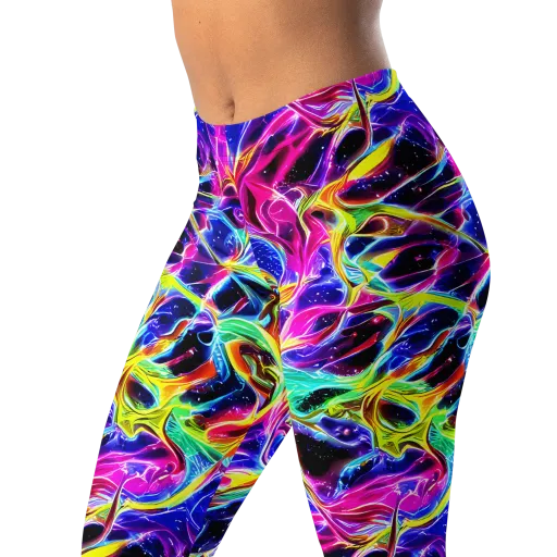 Galaxy On Fire on a Leggings