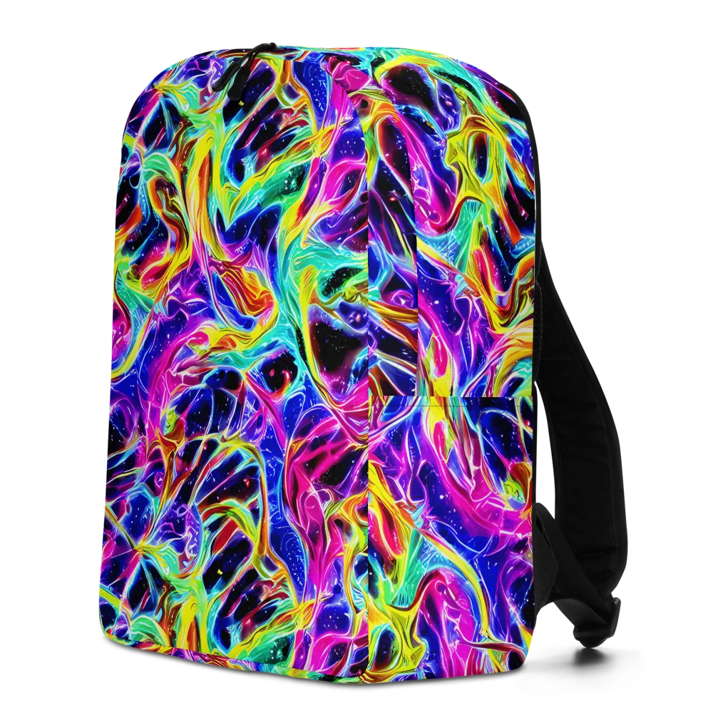 Galaxy On Fire on Minimalist Backpack — Left