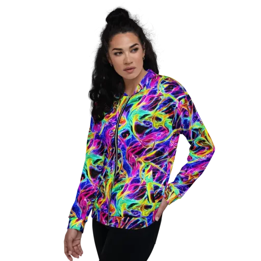 Galaxy On Fire on a Bomber Jacket