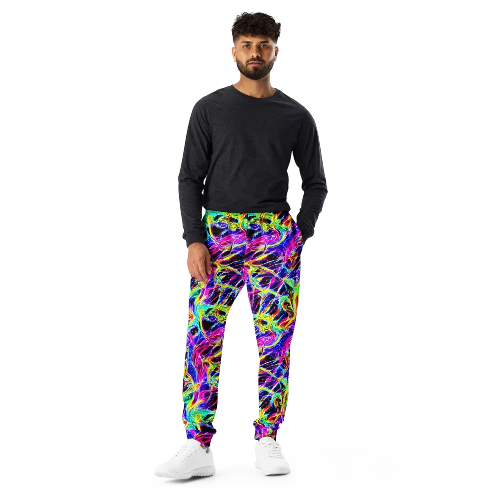 Galaxy On Fire on Men's Joggers — Front