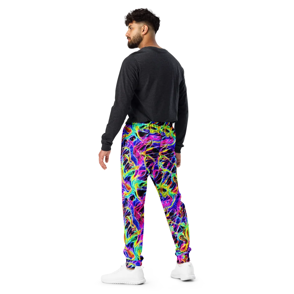 Galaxy On Fire on Men's Joggers — Back