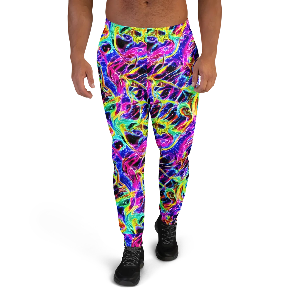 Galaxy On Fire on Men's Joggers — Front