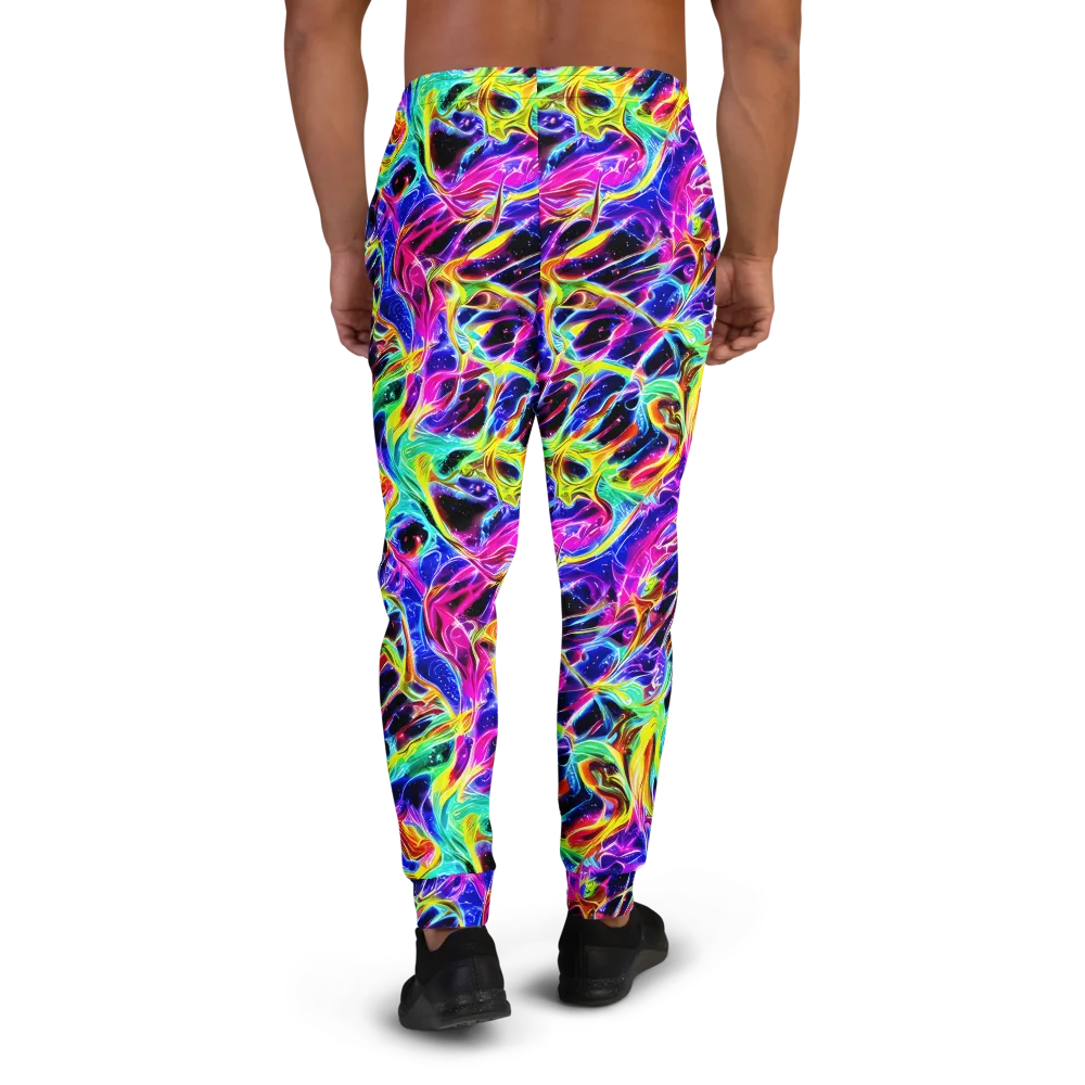 Galaxy On Fire on Men's Joggers — Back