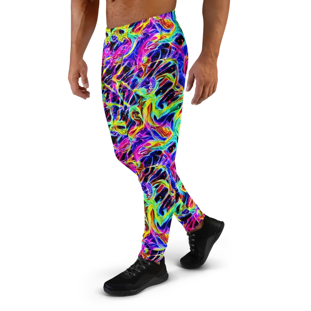 Galaxy On Fire on Men's Joggers — Left