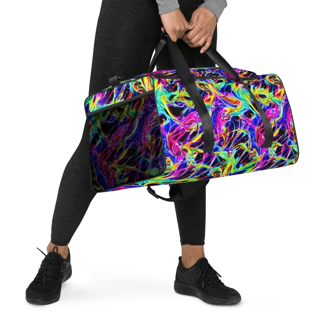 Galaxy On Fire on Duffle Bag — Right Front