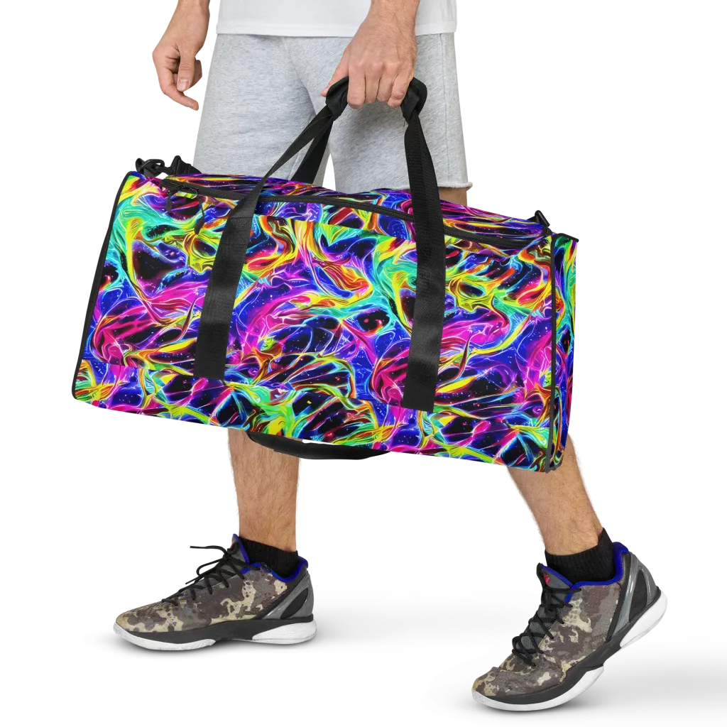 Galaxy On Fire on Duffle Bag — Front