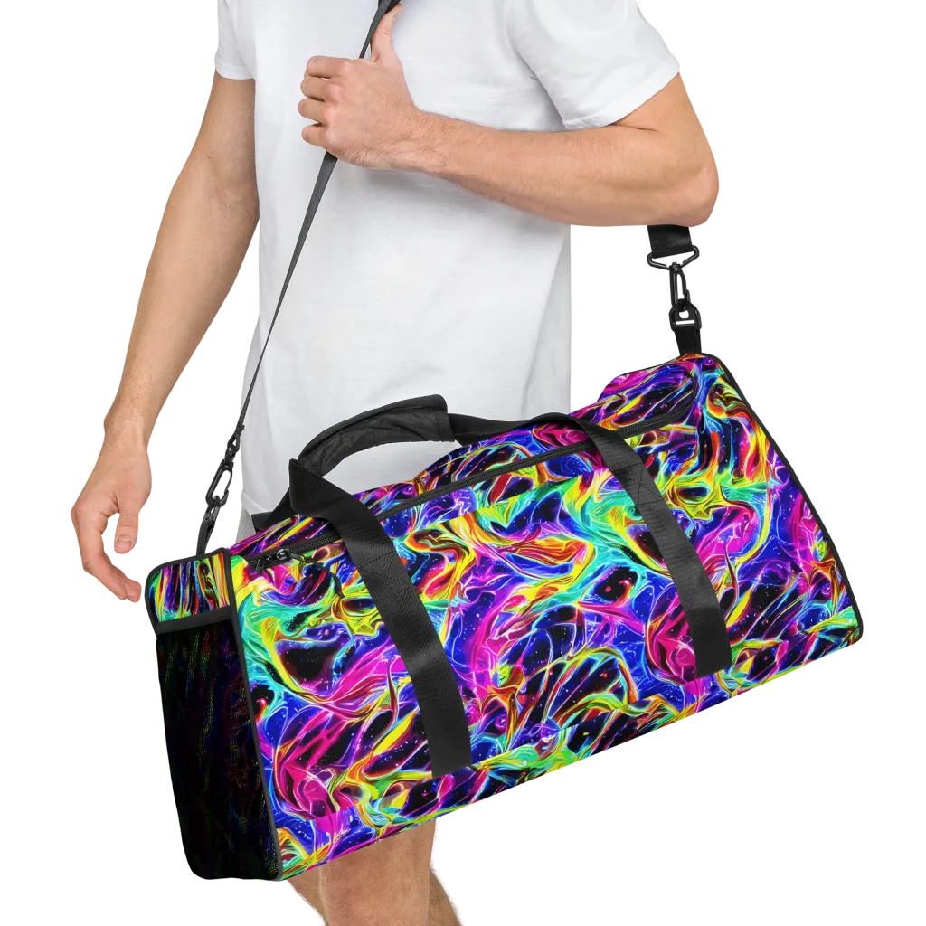 Galaxy On Fire on Duffle Bag — Right Front