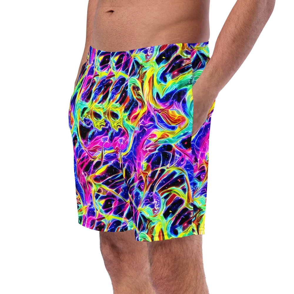 Galaxy On Fire on Swim Trunks — Left Front