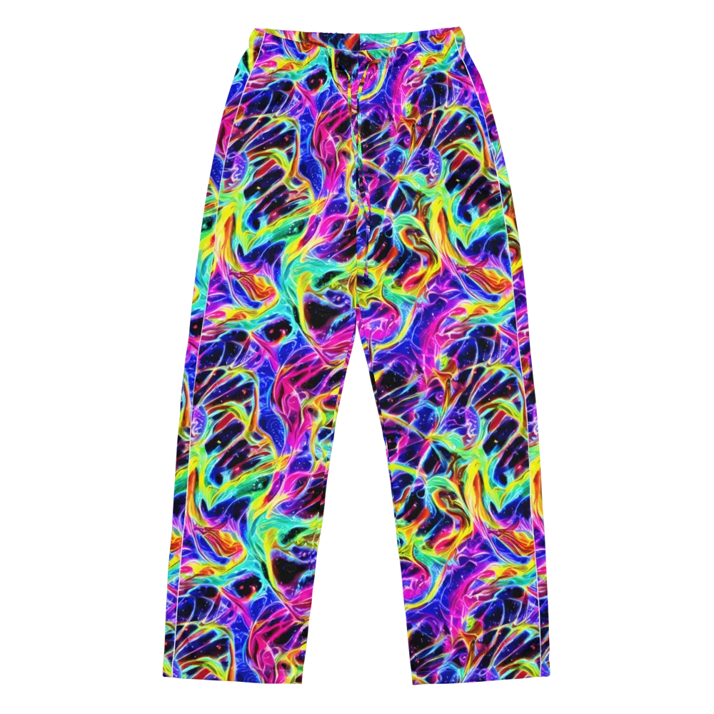 Galaxy On Fire on Women's Pajama Pants — Front