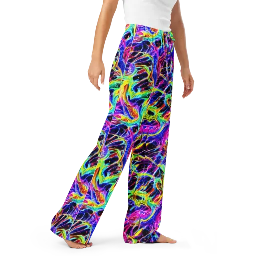 Galaxy On Fire on a Women's Pajama Pants