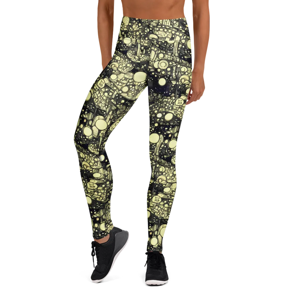 Nocturne Matrix on Yoga Leggings — Front